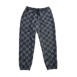 Vintage WESC‎ Wasted Your Black Grey Women's XL Joggers Sweatpants Skater Pants